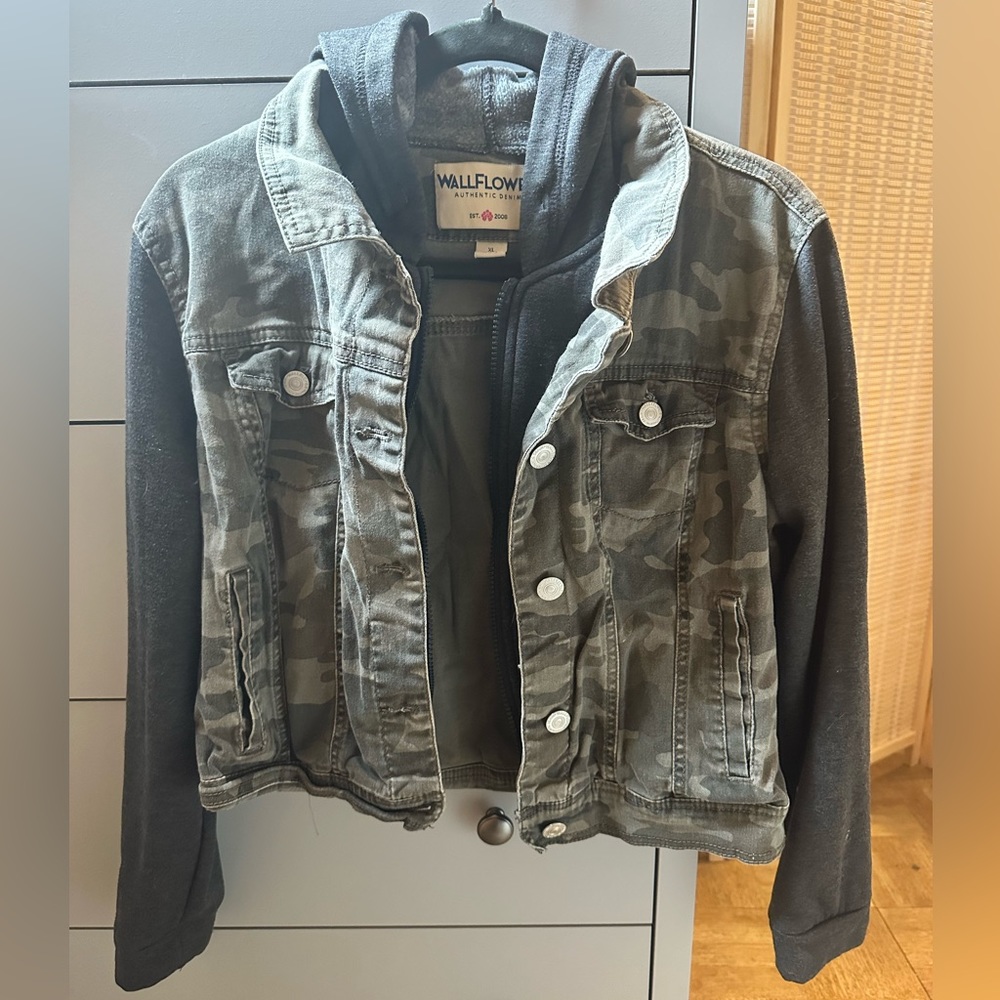 Wallflower Camo Denim Jacket